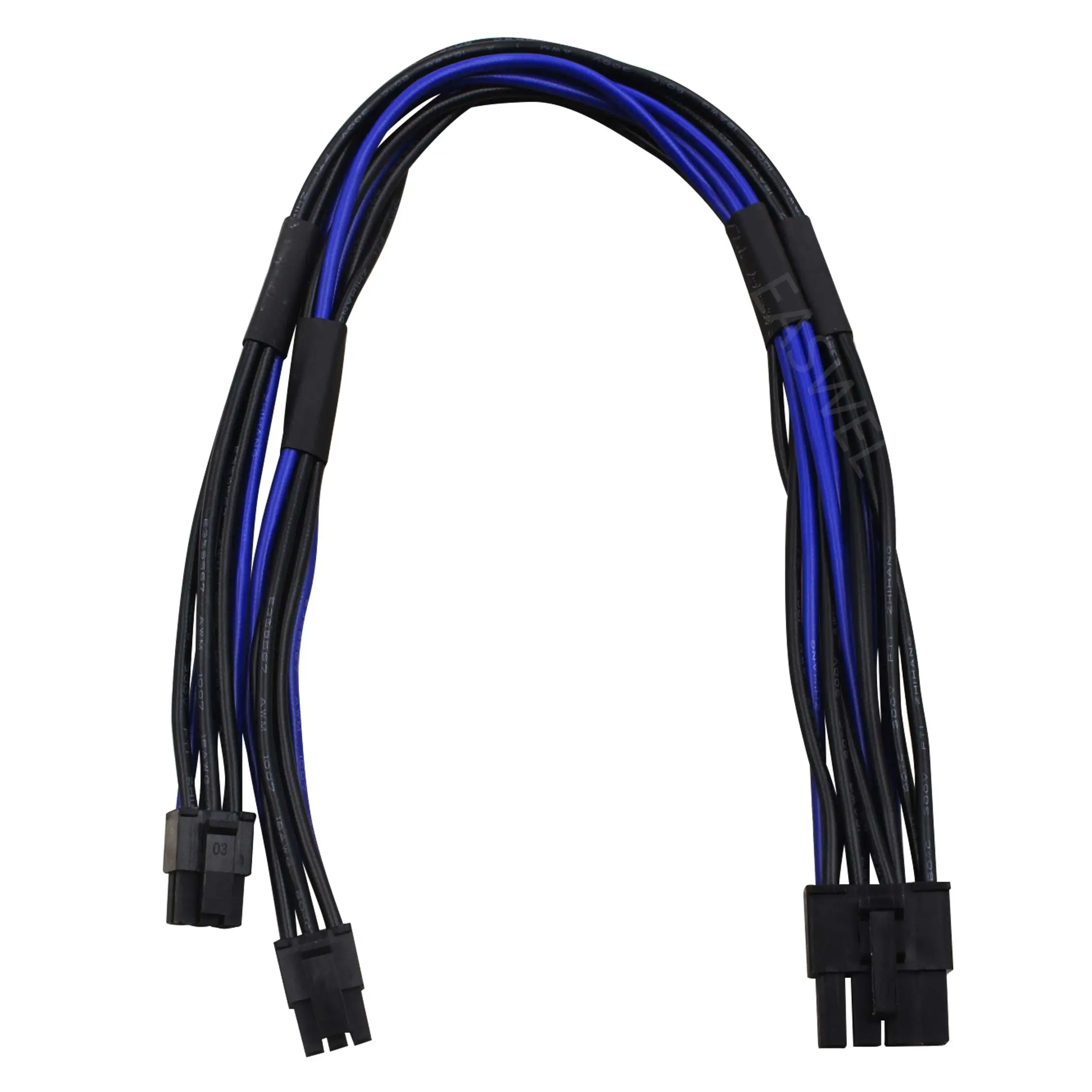 Двойной мини 6-контактный штекер 18AWG на 8-контактный PCI-E Y кабель питания сплиттера