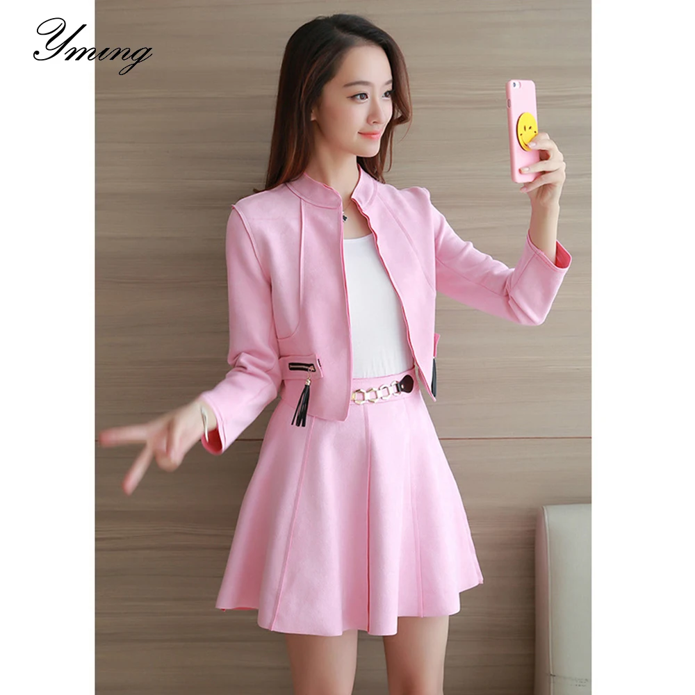 YMING Women's Autumn And winter Suit Skirt Women's Fashion Two-Piece Suit Autumn New Style Buckskin Skirt Long Sleeves
YMING Women's Autumn And winter Suit Skirt Women's Fashion Two-Piece Suit Autumn New Style Buckskin Skirt Long Sleeves