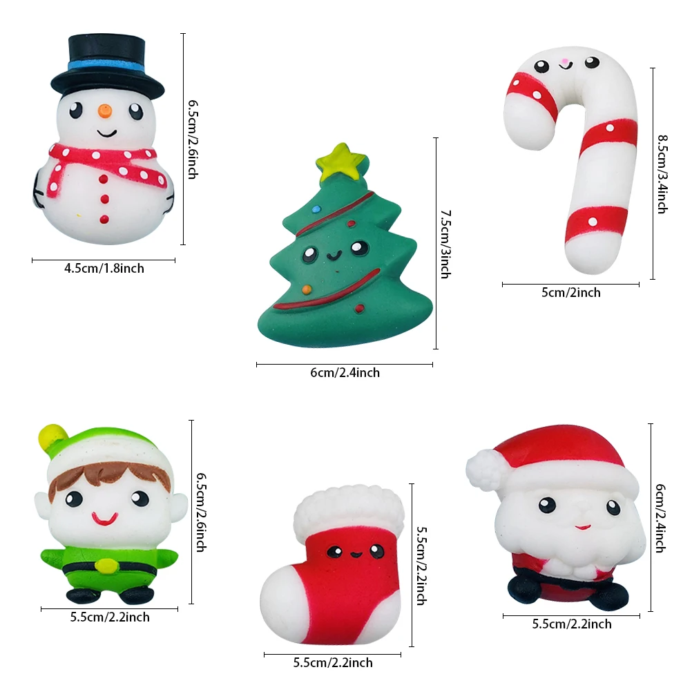 6PCS Christmas Stretch Toys Kids Stress Relief Toys Sensory Games Party Favor Decoration
6PCS Christmas Stretch Toys Kids Stress Relief Toys Sensory Games Party Favor Decoration