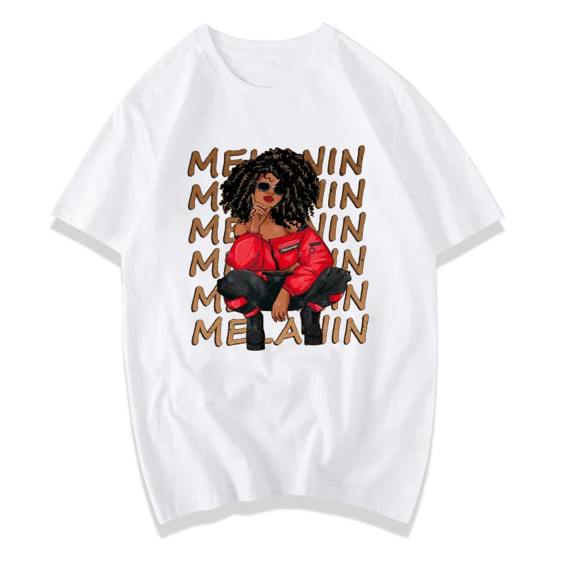 Wholesale 2021 Black Girl Magic T Shirt Women Harajuku Aesthetic Clothes Women Blouse Black Melanin Graphic Tees
Wholesale 2021 Black Girl Magic T Shirt Women Harajuku Aesthetic Clothes Women Blouse Black Melanin Graphic Tees
