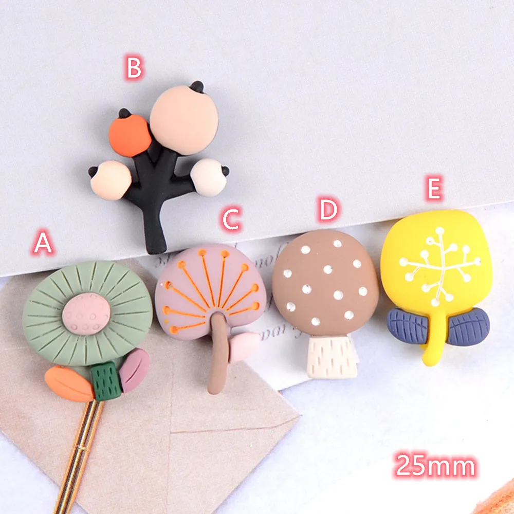 Kawaii Tree Flat back Resin Cabochons Embellishment 20pcs Colorful Tree Flowers DIY Accessories Scrapbooking Crafts Decoration
Kawaii Tree Flat back Resin Cabochons Embellishment 20pcs Colorful Tree Flowers DIY Accessories Scrapbooking Crafts Decoration