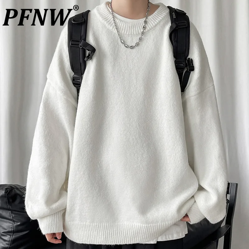 Мужской Однотонный свитер PFNW в стиле Харадзюку, винтажный простой пуловер с круглым вырезом для пары, Мужская одежда, новинка зимы 2021, 12x 
Мужской Однотонный свитер PFNW в стиле Харадзюку, винтажный простой пуловер с круглым вырезом для пары, Мужская одежда, новинка зимы 2021, 12x