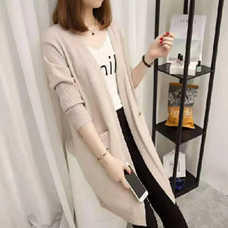 Women's Clothing Korean Loose Casual Version Versatile Medium Long Female Knitting Open Stitch Sweater Outerwear
Women's Clothing Korean Loose Casual Version Versatile Medium Long Female Knitting Open Stitch Sweater Outerwear
