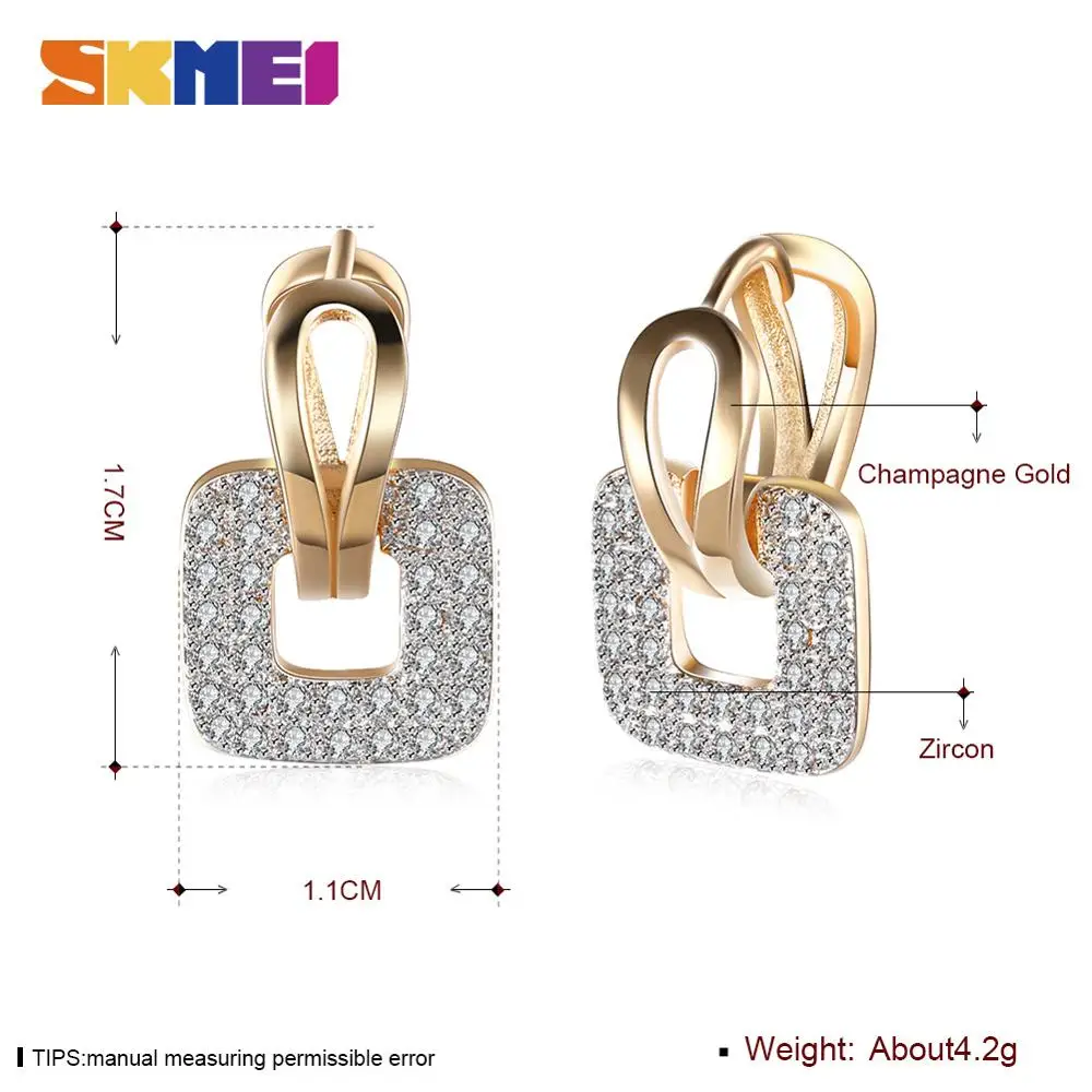 1 Pair SKMEI LKN040 Female Gold/Silver Color Ear Cuffs Ladies Cuff Earrings for Women Cubic Zirconia Clip Earrings Ear Jewelry
1 Pair SKMEI LKN040 Female Gold/Silver Color Ear Cuffs Ladies Cuff Earrings for Women Cubic Zirconia Clip Earrings Ear Jewelry