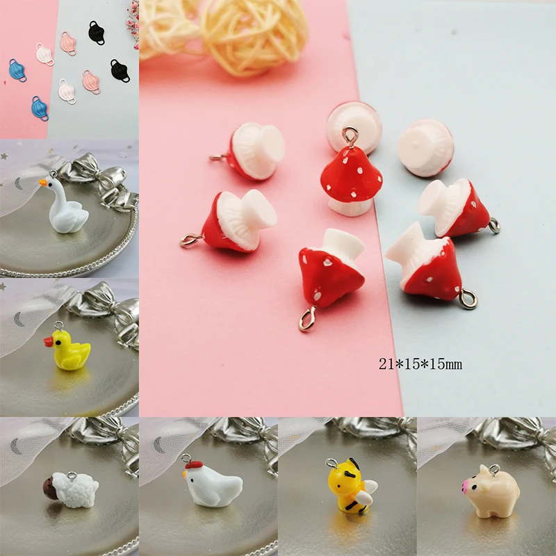 10pcs Mixed Resin Food Animal Fruit Pendant Charms Pineapple Noodles Duck Earring Key Chains Accessory DIY Charm Jewelry Make
10pcs Mixed Resin Food Animal Fruit Pendant Charms Pineapple Noodles Duck Earring Key Chains Accessory DIY Charm Jewelry Make