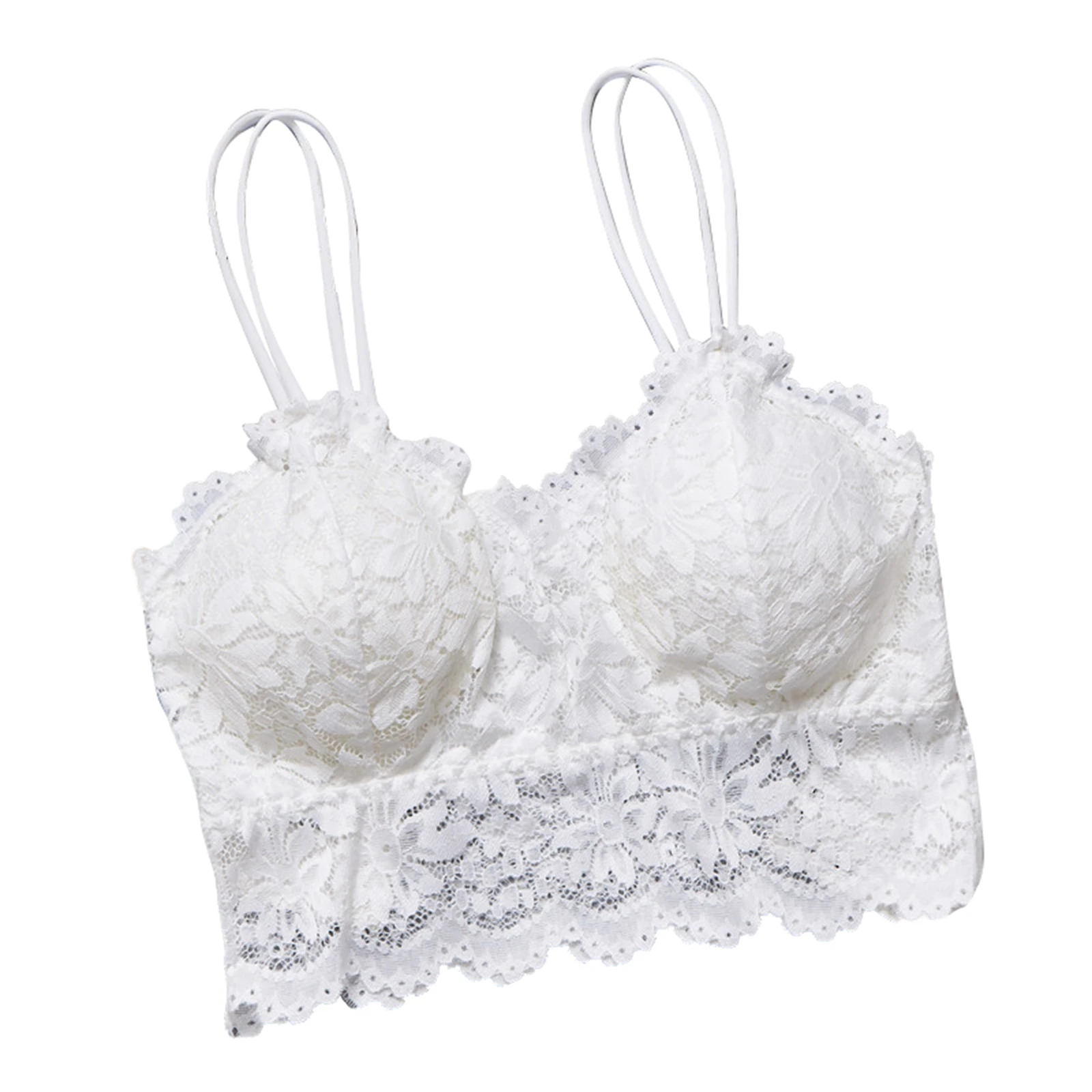 Female Brassiere, Solid Color Bra Underwear Camisole with Detachable Chest Pad for Women, M/L/XL 
Female Brassiere, Solid Color Bra Underwear Camisole with Detachable Chest Pad for Women, M/L/XL