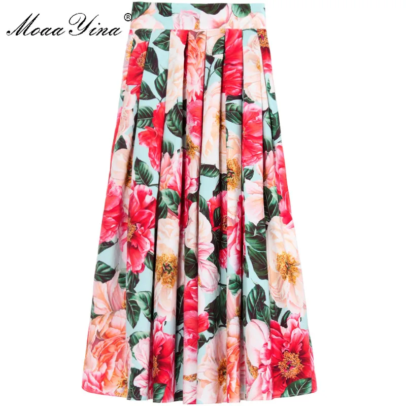MoaaYina Fashion Runway Summer Skirt Women's Bohemian Vacation Cotton Skirt High Waist Flower Print Party Midi Skirts
MoaaYina Fashion Runway Summer Skirt Women's Bohemian Vacation Cotton Skirt High Waist Flower Print Party Midi Skirts