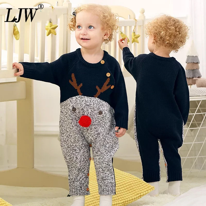 Fawn Christmas Baby girl outfit Autumn Winter Knitted Baby Rompers For Baby Girls Jumpsuit Newborn Infant Baby Boys Clothes
Fawn Christmas Baby girl outfit Autumn Winter Knitted Baby Rompers For Baby Girls Jumpsuit Newborn Infant Baby Boys Clothes