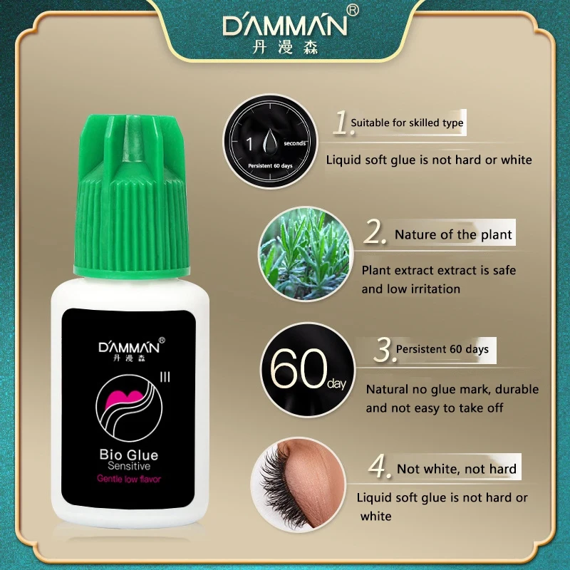 DAMMAN 7Ml 1-2 Second Fast Drying Strong False Eye Lash Extension Glue Adhesive Retention 7-8 Weeks Mink Eyelash Glue 
DAMMAN 7Ml 1-2 Second Fast Drying Strong False Eye Lash Extension Glue Adhesive Retention 7-8 Weeks Mink Eyelash Glue