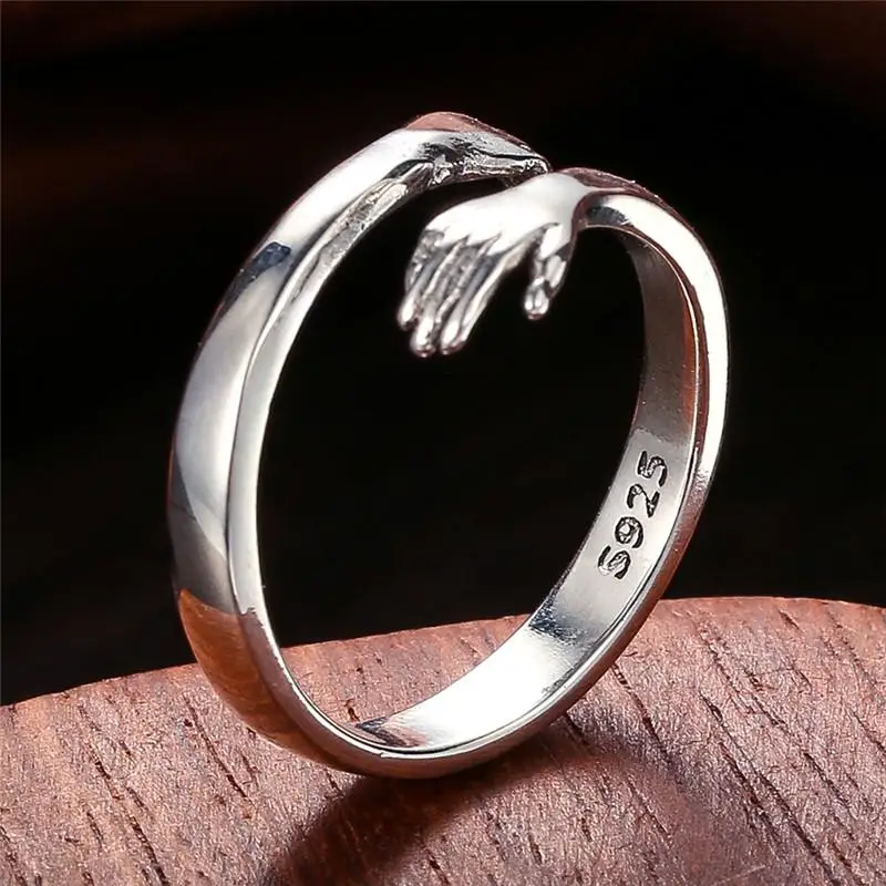 Fashion Personal Women Gold Silver 2Colors Opening Hugging Hand Ring Casual Party Engagement Wedding Punk Embrace Ring Jewelry
Fashion Personal Women Gold Silver 2Colors Opening Hugging Hand Ring Casual Party Engagement Wedding Punk Embrace Ring Jewelry