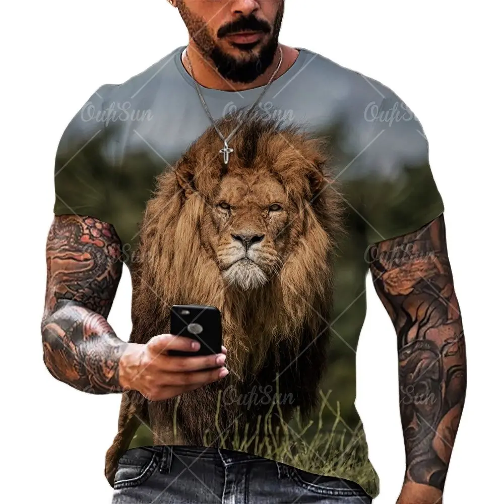 Lion Tiger Leopard Print 3D T Shirt Men Women Rock Hip Hop Harajuku Style Short Sleeve Tees Summer Oversized Breathable Clothes
Lion Tiger Leopard Print 3D T Shirt Men Women Rock Hip Hop Harajuku Style Short Sleeve Tees Summer Oversized Breathable Clothes