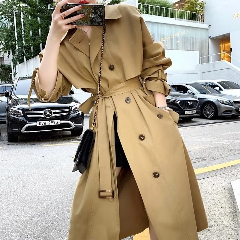 Windbreaker Women Autumn Khaki Long Casual Trench Coat Female Raglan Long Sleeve Belt Loose Korean Fashion Clothing Womens
Windbreaker Women Autumn Khaki Long Casual Trench Coat Female Raglan Long Sleeve Belt Loose Korean Fashion Clothing Womens
