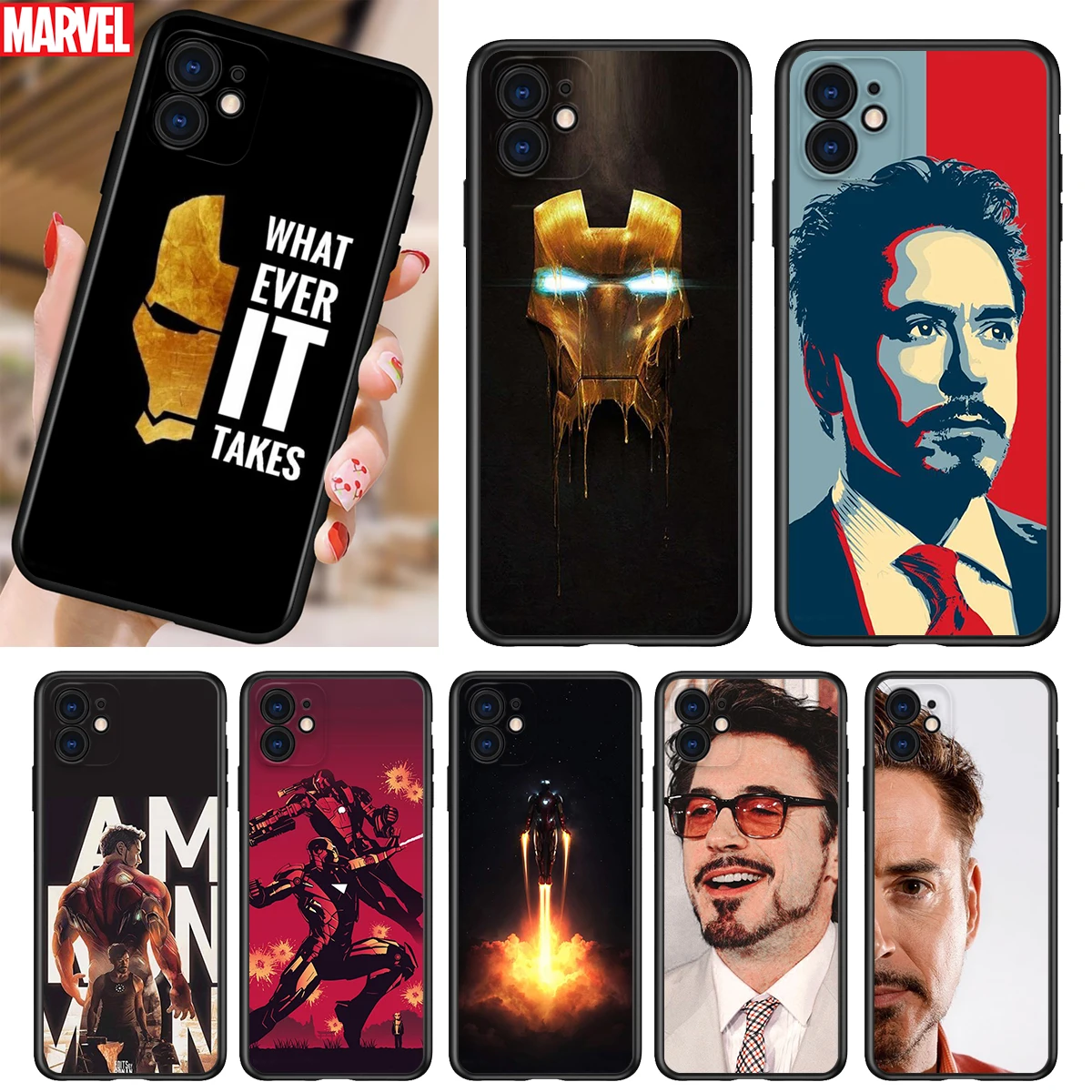 Marvel iron man for iPhone 5 5S 6 7 8 X XR XS 11 SE 12 2020 mini Plus Pro MAX TPU Black Soft Cover
Marvel iron man for iPhone 5 5S 6 7 8 X XR XS 11 SE 12 2020 mini Plus Pro MAX TPU Black Soft Cover