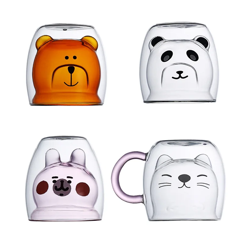Cartoon Double Wall Cup Juice Glass Heat-Resistant Double-Layer Coffee Milk Juice Tea Cup
Cartoon Double Wall Cup Juice Glass Heat-Resistant Double-Layer Coffee Milk Juice Tea Cup