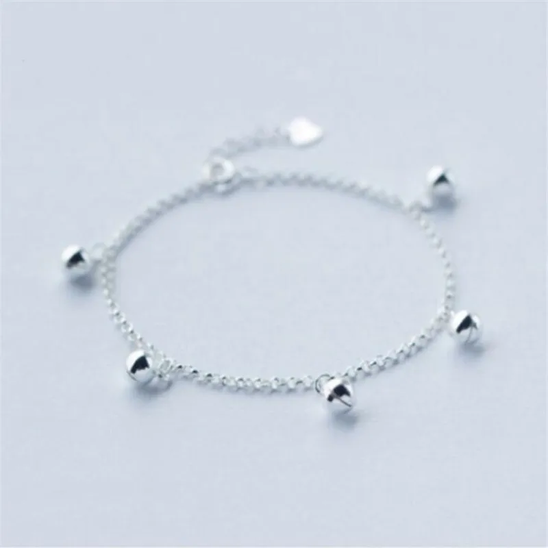 Creative Cute Little Bells Temperament Sweet Silver Chain Silver Color Adjustable Bracelets For Women Accessories SB082
Creative Cute Little Bells Temperament Sweet Silver Chain Silver Color Adjustable Bracelets For Women Accessories SB082