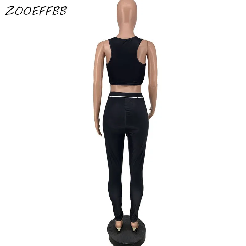 ZOOEFFBB Aesthetic Two Piece Joggers Women Set Sleeveless Crop Top and Sweatpants Outfits Sweat Suit Matching Sets Tracksuit
ZOOEFFBB Aesthetic Two Piece Joggers Women Set Sleeveless Crop Top and Sweatpants Outfits Sweat Suit Matching Sets Tracksuit