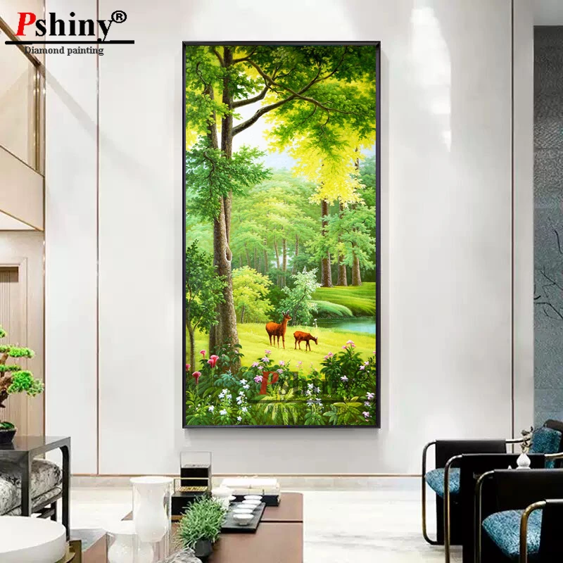 Pshiny 5d DIY Diamond painting landscape Elk picture Full rhinestone Diamond embroidery cross stitch kit scenery home decor F018
Pshiny 5d DIY Diamond painting landscape Elk picture Full rhinestone Diamond embroidery cross stitch kit scenery home decor F018