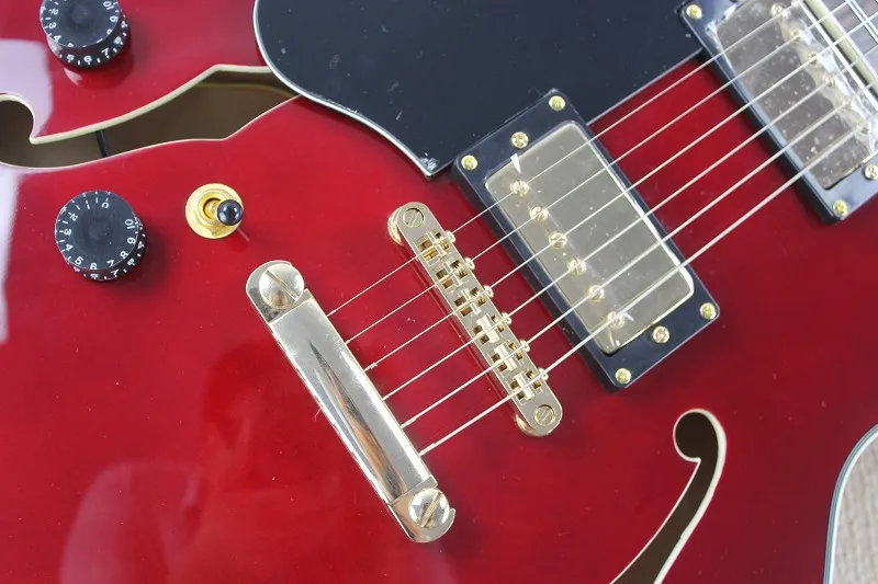 free shipping New F hole body Jazz red Left hand guitar Hollow body Electric Guitar 7.1
free shipping New F hole body Jazz red Left hand guitar Hollow body Electric Guitar 7.1