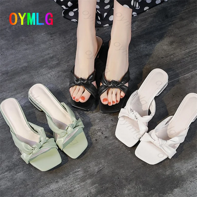Sandals and slippers for women's outer wear 2021 summer new low-heeled flat-bottom fairy all-match half slippers woman slippers
Sandals and slippers for women's outer wear 2021 summer new low-heeled flat-bottom fairy all-match half slippers woman slippers