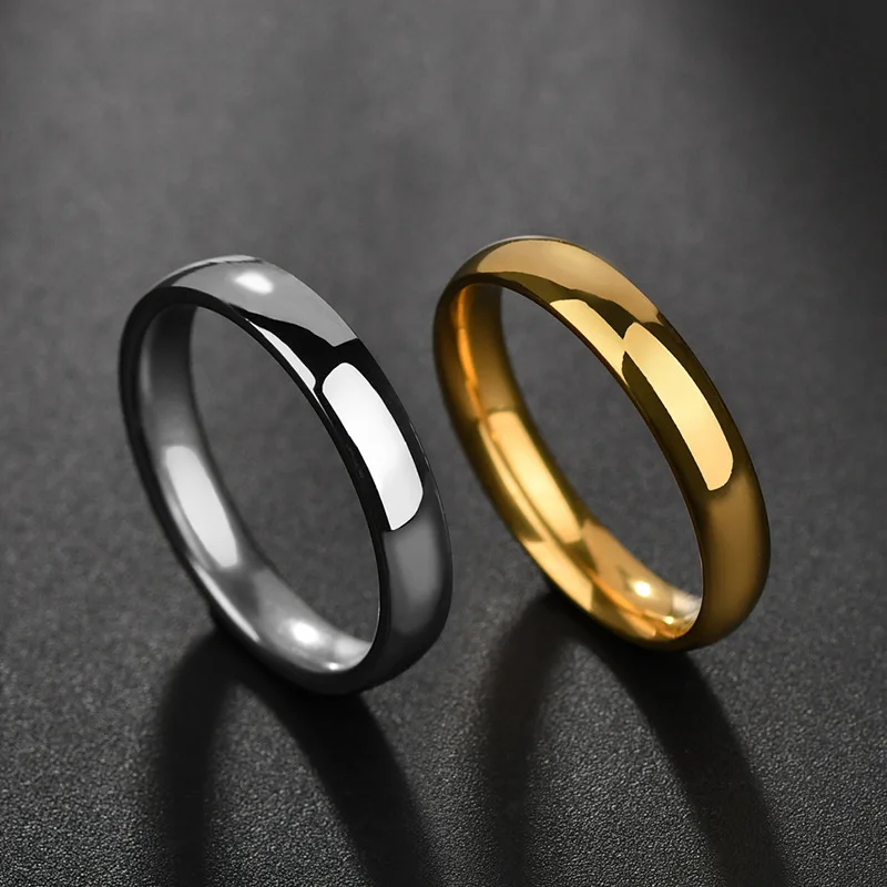 Fashion Jewelry 4MM Simple Glossy Stainless Steel Ring Men's and Women's Tail Ring Personalized Jewelry
Fashion Jewelry 4MM Simple Glossy Stainless Steel Ring Men's and Women's Tail Ring Personalized Jewelry