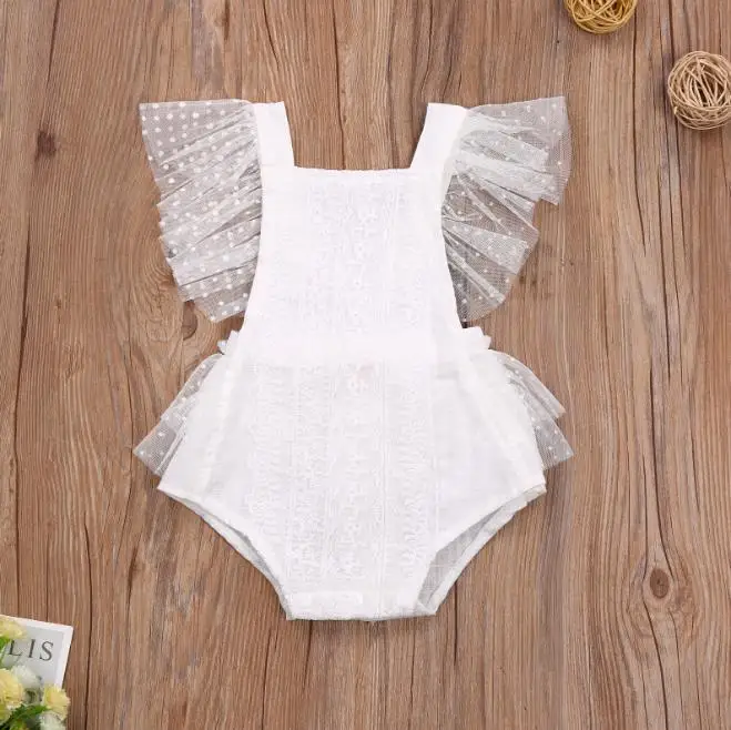 Infants baby Girls LaceBodysuits Fly Sleeve Crotch Buttons Polka Dot Printed Backless Bodysuit
Infants baby Girls LaceBodysuits Fly Sleeve Crotch Buttons Polka Dot Printed Backless Bodysuit