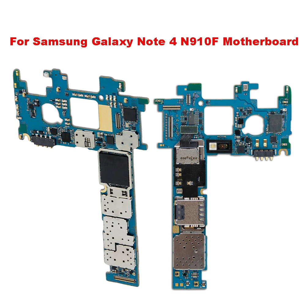 Factory Unlocked Original For Samsung Galaxy Note 4 N910F Motherboard 32gb for Note 4 N910F Mainboard Full Tested Full Chips
Factory Unlocked Original For Samsung Galaxy Note 4 N910F Motherboard 32gb for Note 4 N910F Mainboard Full Tested Full Chips