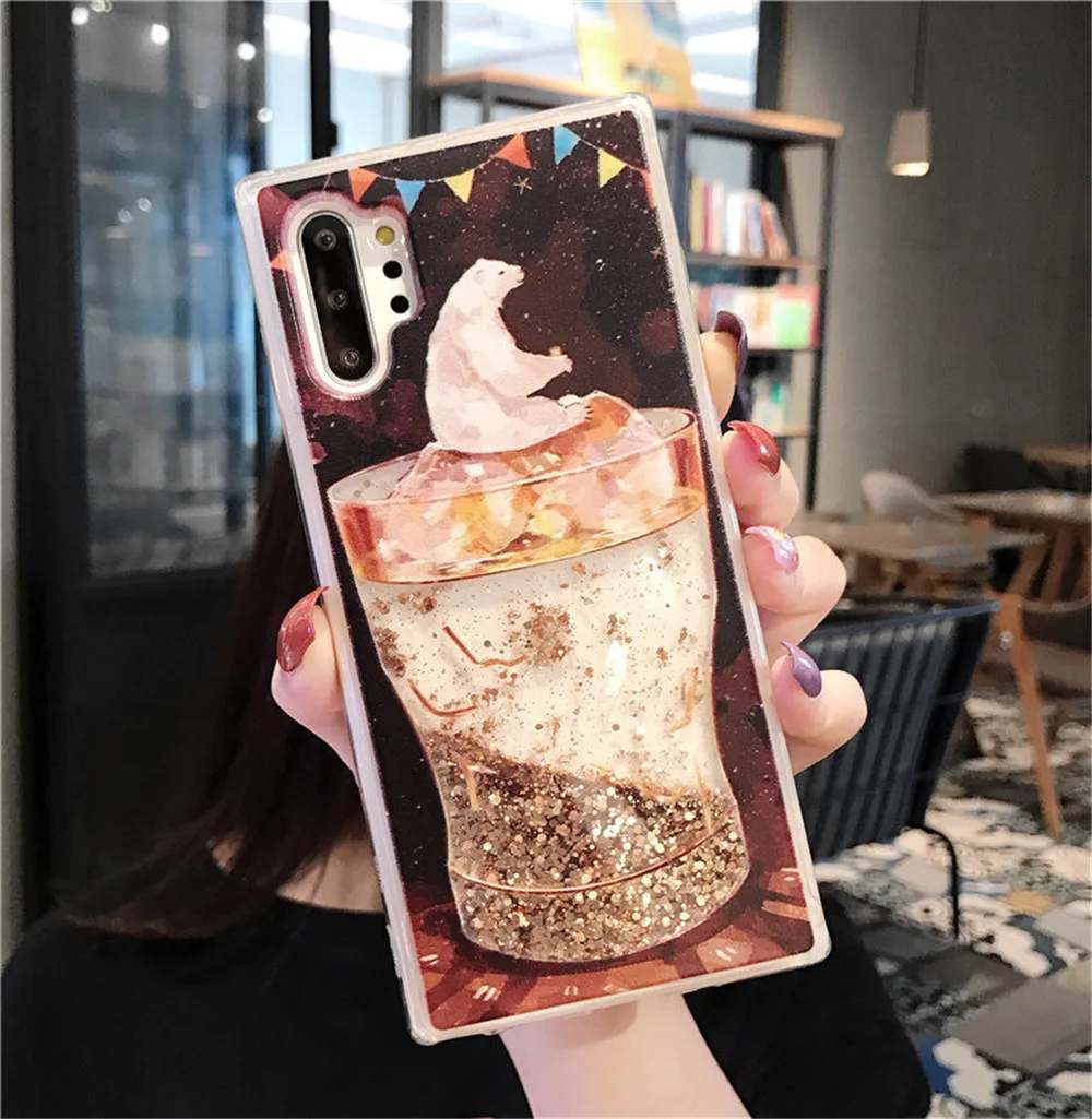 Relief Brown Polar Bear Liquid Phone Case For Samsung Galaxy S8 S9 S10e S10 S20 Plus Note 8 9 10 20 Pro Ultra 5G Glitter Cover 
Relief Brown Polar Bear Liquid Phone Case For Samsung Galaxy S8 S9 S10e S10 S20 Plus Note 8 9 10 20 Pro Ultra 5G Glitter Cover