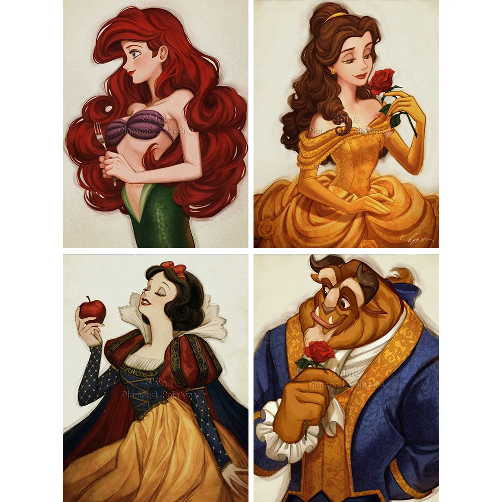 Diamond Painting Cartoon Mermaid Beauty Beast 5D DIY Full Square Round Handmade Mosaic Set Embroidery Cross Stitch Home Decor 
Diamond Painting Cartoon Mermaid Beauty Beast 5D DIY Full Square Round Handmade Mosaic Set Embroidery Cross Stitch Home Decor