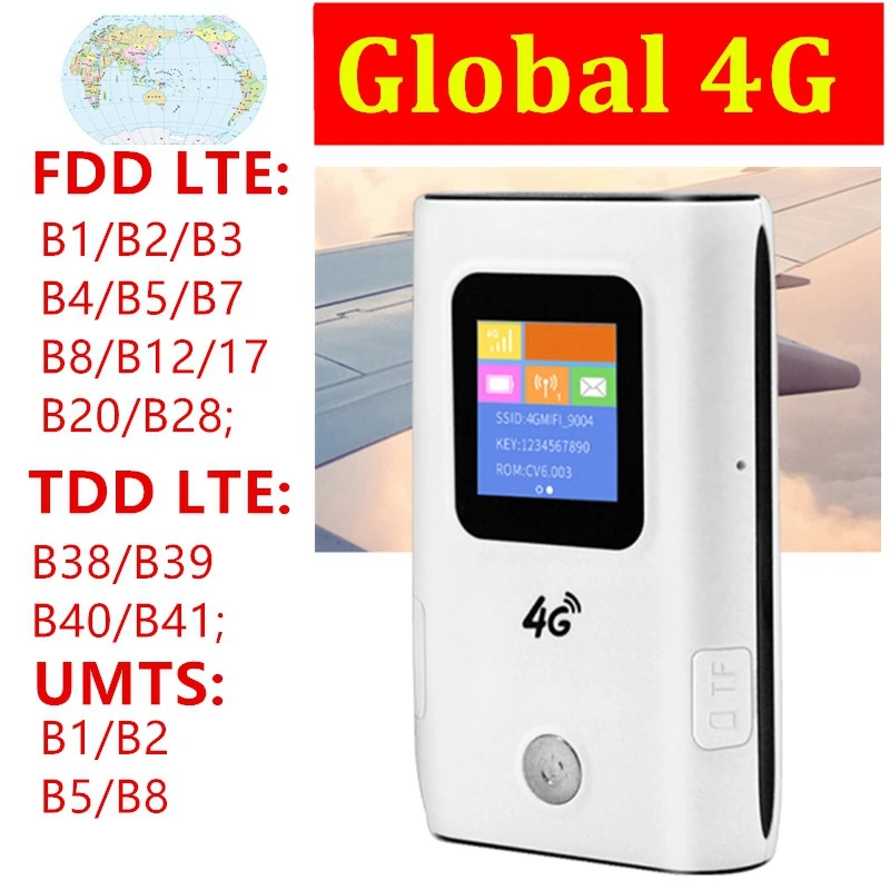 4G Wi-Fi роутер Mifi 4G LTE карманная Мобильная точка доступа Wi-Fi 5200 мАч Внешний аккумулятор FDD/TDD глобальная Sim-карта
4G Wi-Fi роутер Mifi 4G LTE карманная Мобильная точка доступа Wi-Fi 5200 мАч Внешний аккумулятор FDD/TDD глобальная Sim-карта