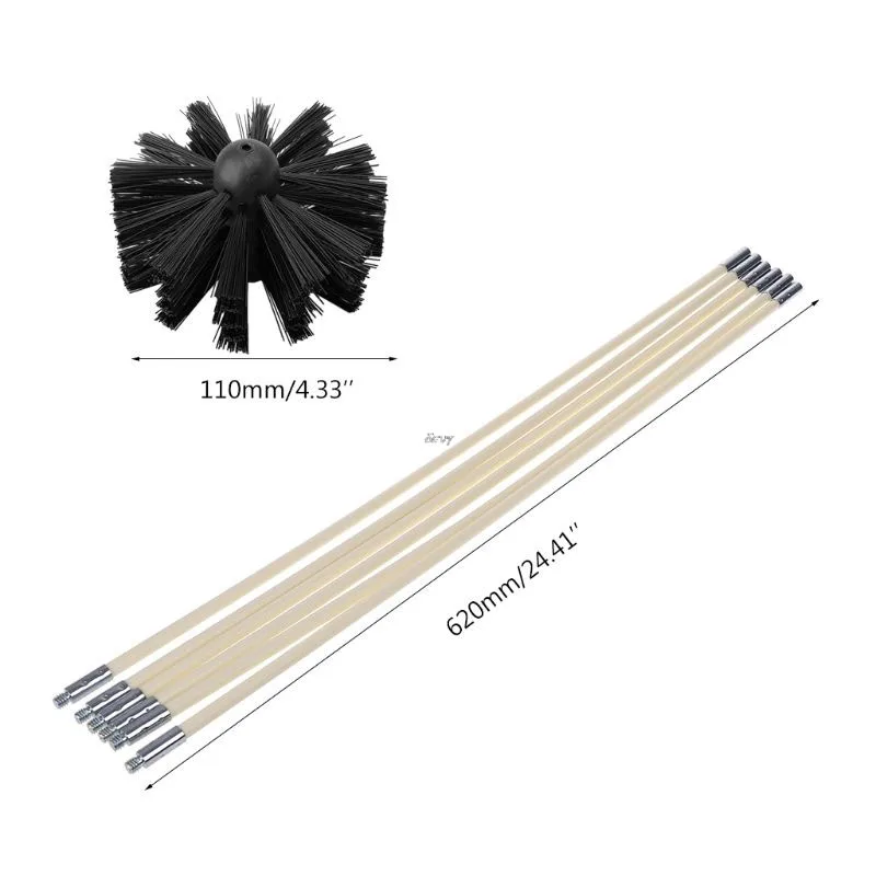 620mm/24.41in Brush Head & Connecting Rods Chimney Pipe Inner Wall Cleaning Brush Tools Adjust The Height
620mm/24.41in Brush Head & Connecting Rods Chimney Pipe Inner Wall Cleaning Brush Tools Adjust The Height