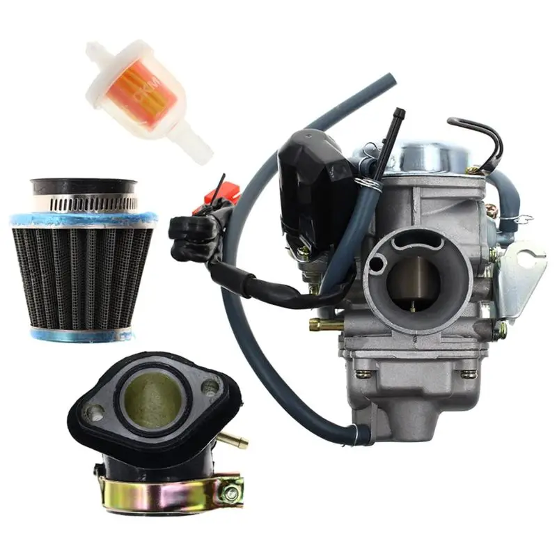 Карбюратор GY6 150cc GY6 26 мм карбюратор для Kazuma Taotao Roketa SunL Baja Eagle китайский Карбюратор с воздушным фильтром
Карбюратор GY6 150cc GY6 26 мм карбюратор для Kazuma Taotao Roketa SunL Baja Eagle китайский Карбюратор с воздушным фильтром