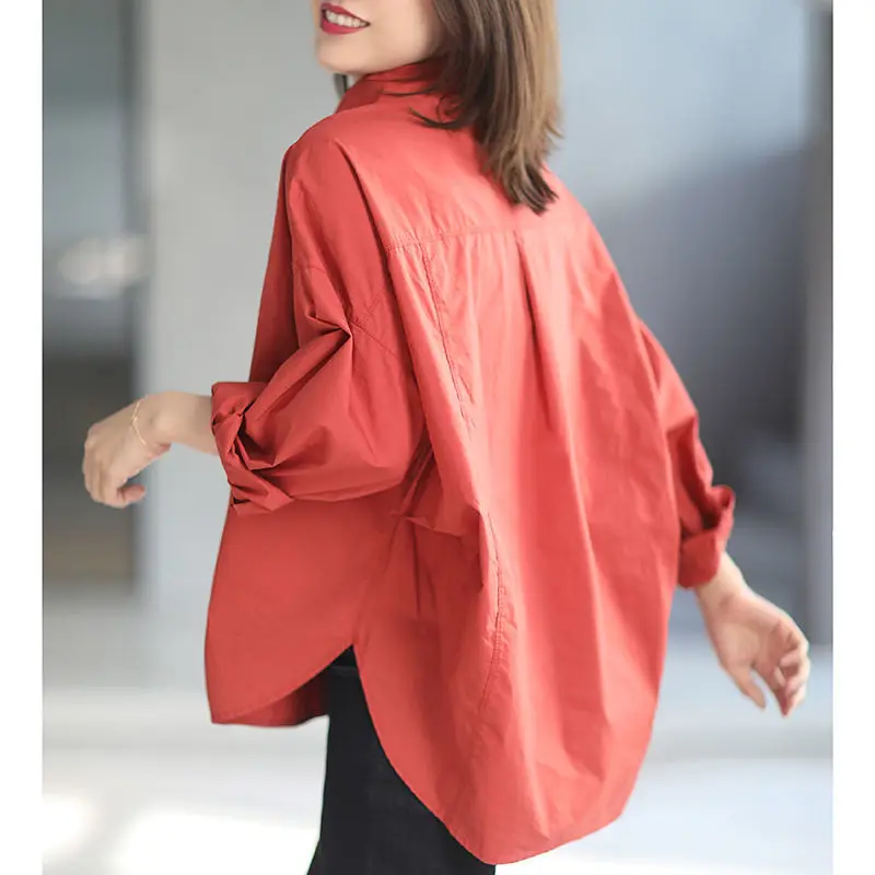 cotton loose loose with lazy style three-dimensional cutting silhouette shirt women's 2021 spring new top
cotton loose loose with lazy style three-dimensional cutting silhouette shirt women's 2021 spring new top