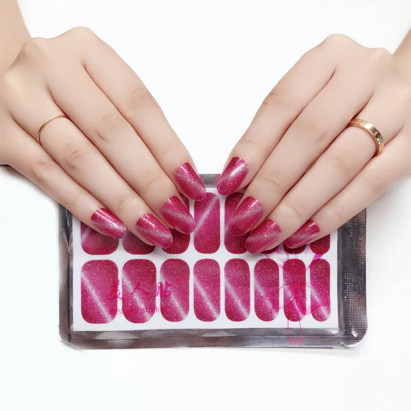 LADY KINDOM Glitter Powder Cat Eye Nail Polish Films Waterproof Long Lasting Nail Wraps Sticker Eco-friendly Nail Decals Sticker
LADY KINDOM Glitter Powder Cat Eye Nail Polish Films Waterproof Long Lasting Nail Wraps Sticker Eco-friendly Nail Decals Sticker