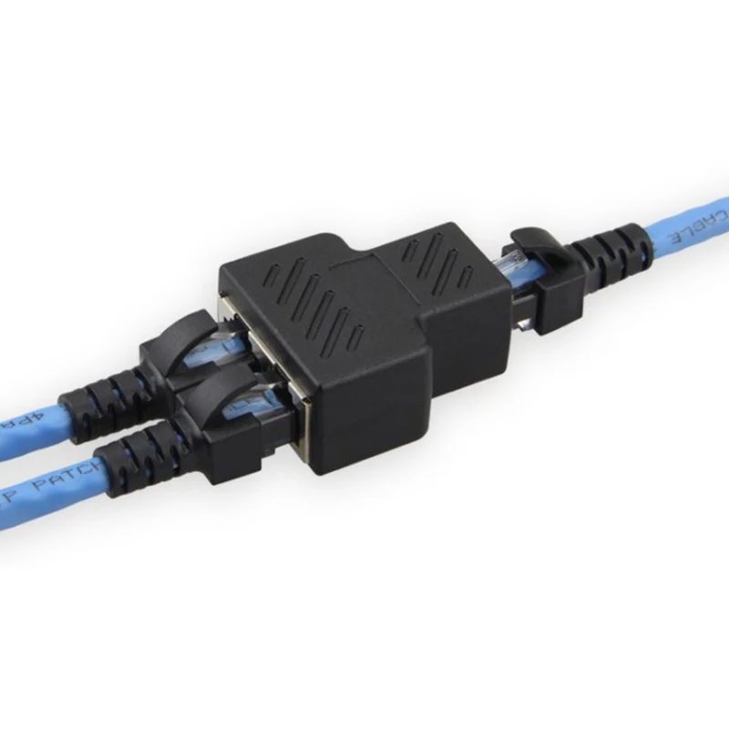 1 To 2 Ways RJ45 LAN Network Splitter Ports Coupler Connector Extender Adapter
1 To 2 Ways RJ45 LAN Network Splitter Ports Coupler Connector Extender Adapter