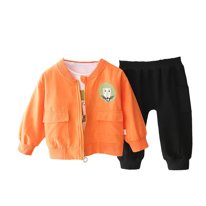 Spring Autumn Children Clothes Suit Baby Boy Girls Cartoon Jactek T Shirt Pants 3Pcs/set Toddler Casual Clothing Kids Tracksuits
Spring Autumn Children Clothes Suit Baby Boy Girls Cartoon Jactek T Shirt Pants 3Pcs/set Toddler Casual Clothing Kids Tracksuits