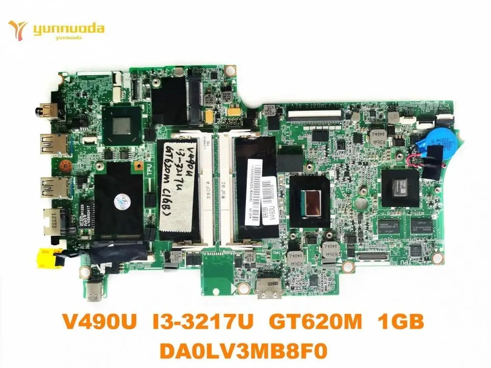 Оригинальная материнская плата для ноутбука Lenovo V490U I3-3217U GT620M 1 ГБ DA0LV3MB8F0