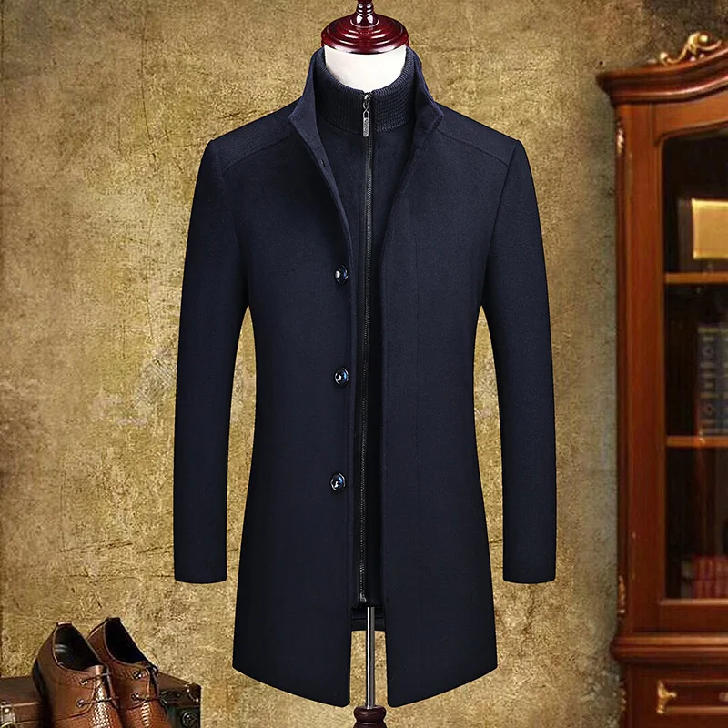 Business Casual Men's Wool Coat Solid Color Cold Resistant Autumn Winter Men Woolen Overcoat Double Collar Jacket Coat Male 4XL
Business Casual Men's Wool Coat Solid Color Cold Resistant Autumn Winter Men Woolen Overcoat Double Collar Jacket Coat Male 4XL
