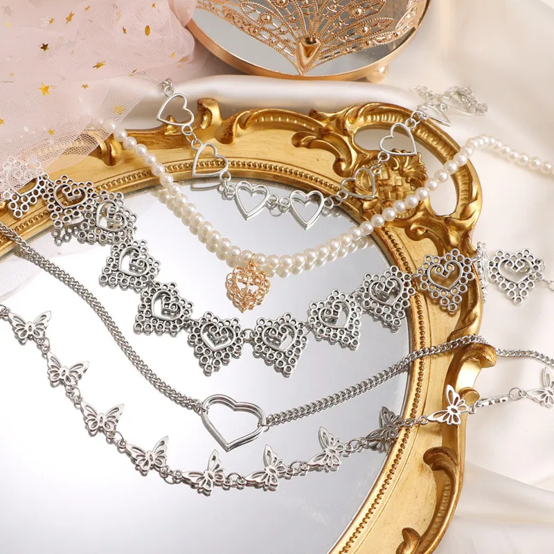 Heart Chain Choker Necklace For Women collar Goth Necklaces Aesthetic Christmas Party Girl halloween Chocker Jewelry Accessories
Heart Chain Choker Necklace For Women collar Goth Necklaces Aesthetic Christmas Party Girl halloween Chocker Jewelry Accessories