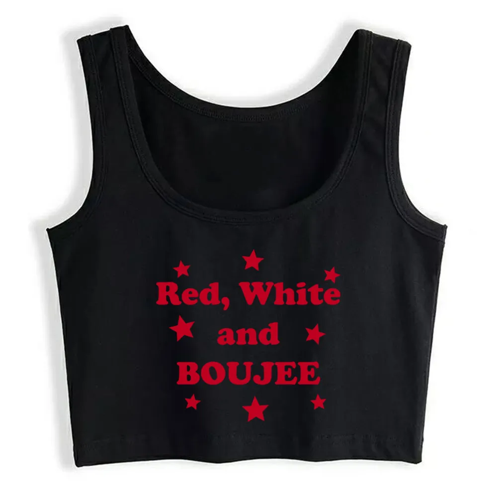 Crop Top Female Red White and Boujee Funny Humor Harajuku Sleeveless Yoga Vest Tank Top
Crop Top Female Red White and Boujee Funny Humor Harajuku Sleeveless Yoga Vest Tank Top