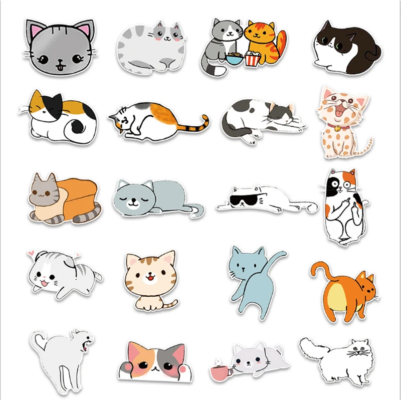 50PCS Children's Cartoon Kitten Cute Sticker Luggage Car Water Cup Phone Sticker Waterproof DIY Gift
50PCS Children's Cartoon Kitten Cute Sticker Luggage Car Water Cup Phone Sticker Waterproof DIY Gift