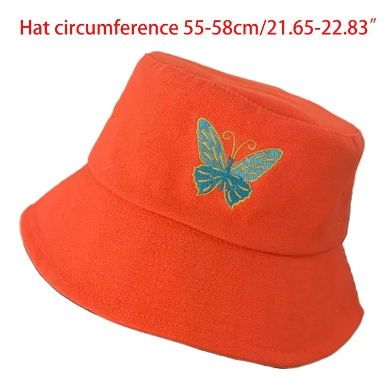 Unisex Cotton Bucket Hat Cute Butterfly Embroidery Wide Brim Sunscreen Hat Harajuku Hip Hop Outdoor Adjustable Fisherman Cap
Unisex Cotton Bucket Hat Cute Butterfly Embroidery Wide Brim Sunscreen Hat Harajuku Hip Hop Outdoor Adjustable Fisherman Cap