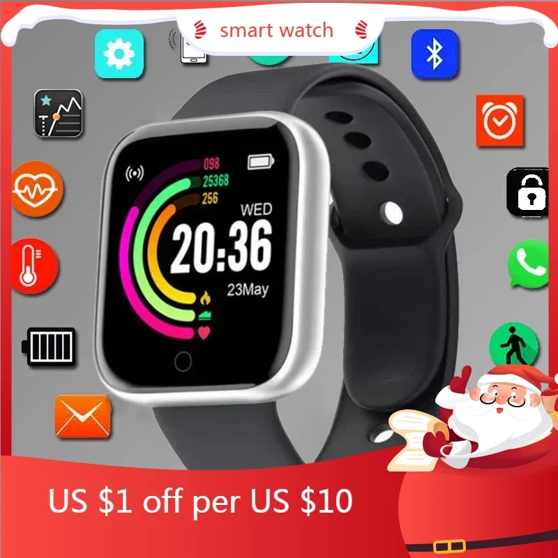 D20 Y68 Digital Watch the Womens watches Blood Pressure Square Smart watch Women Smart Bracelet Waterproof Sport Tracker Reloj
D20 Y68 Digital Watch the Womens watches Blood Pressure Square Smart watch Women Smart Bracelet Waterproof Sport Tracker Reloj