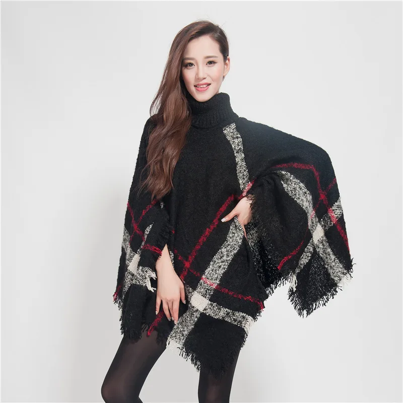 YYCZF Women New Autumn Winter Large Size Pullover Cloak Plaid Warm Ponchos And Capes High Quality Fashion Female Tippet Cappa
YYCZF Women New Autumn Winter Large Size Pullover Cloak Plaid Warm Ponchos And Capes High Quality Fashion Female Tippet Cappa