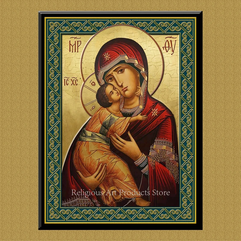 

oil paintings Jesus on Jerusalem pictures Russian Orthodox Church Byzantine Baptism Decorations Wood Crafts Religious Symbols