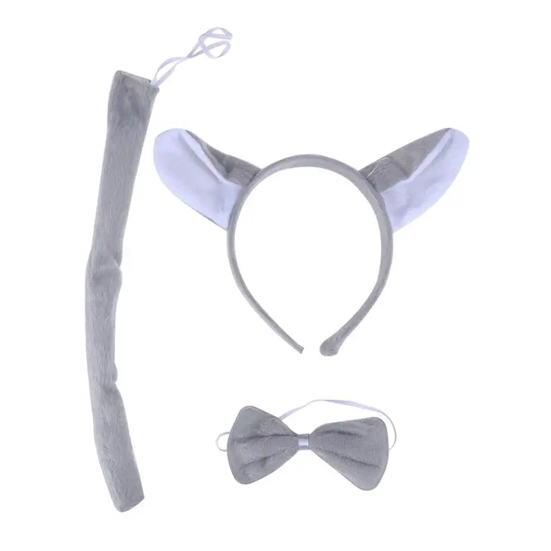3Pcs Suit Kids Adult Animals Wolf Ears Headband Bow Ties Tail Set Party Cosplay Costume
3Pcs Suit Kids Adult Animals Wolf Ears Headband Bow Ties Tail Set Party Cosplay Costume