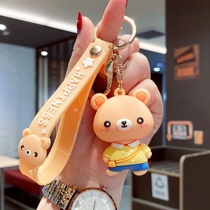 New Cute Bear Doll Keychains Animal Silicone Decoration Dolls Bag Pendant Fashion Car Accessories Key Chain Gift for Children
New Cute Bear Doll Keychains Animal Silicone Decoration Dolls Bag Pendant Fashion Car Accessories Key Chain Gift for Children
