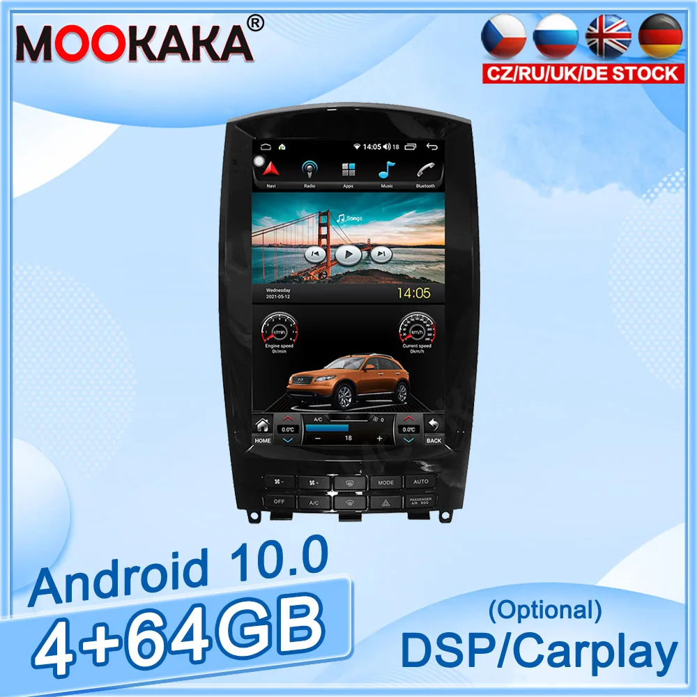 4G + 64 ГБ Android 10,0 для Infiniti QX50 автомобильный DVD GPS-навигатор автомобильное радио стерео видео мультимедийный плеер Carplay головное устройство Tesla
4G + 64 ГБ Android 10,0 для Infiniti QX50 автомобильный DVD GPS-навигатор автомобильное радио стерео видео мультимедийный плеер Carplay головное устройство Tesla