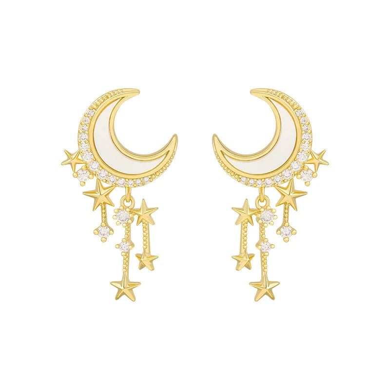 2021 New Trendy Moon Dangle Earrings For Women Temperament Pearl Cherry Cat Rhinestone Pendant Earring Girl Party Jewelry Gift
2021 New Trendy Moon Dangle Earrings For Women Temperament Pearl Cherry Cat Rhinestone Pendant Earring Girl Party Jewelry Gift