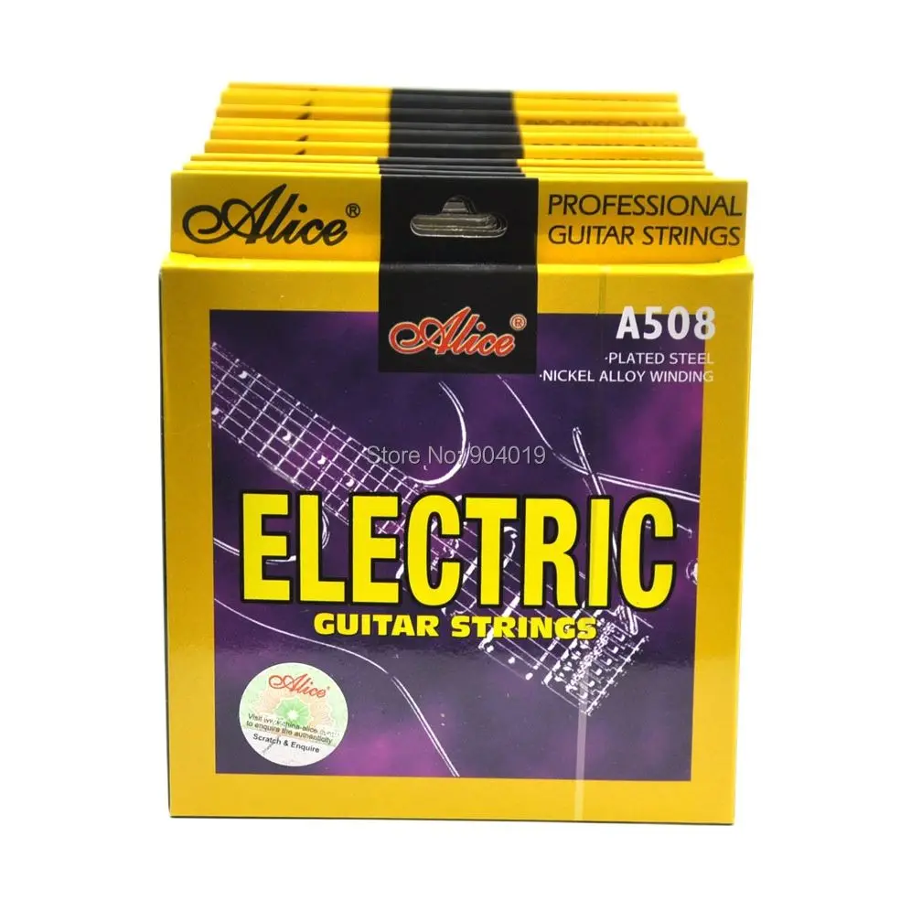 10Sets Alice Electric Guitar Strings Plated Steel Nickel Alloy Wound 6 Strings Set A508L SL
10Sets Alice Electric Guitar Strings Plated Steel Nickel Alloy Wound 6 Strings Set A508L SL