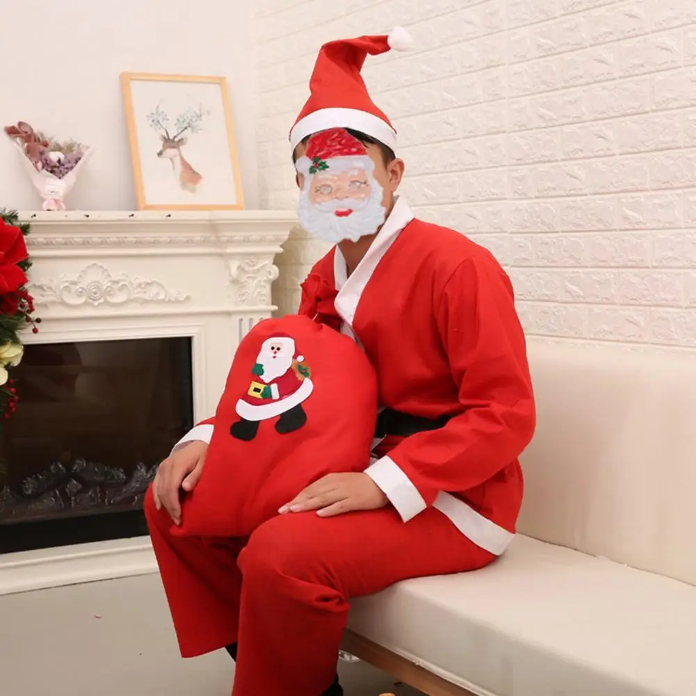 Santa Claus Set 1 Set Santa Claus Top Pants Contrast Color Waist Tight Adult Cute Coat Elastic Waist Pants Beard Belt Hat Father
Santa Claus Set 1 Set Santa Claus Top Pants Contrast Color Waist Tight Adult Cute Coat Elastic Waist Pants Beard Belt Hat Father